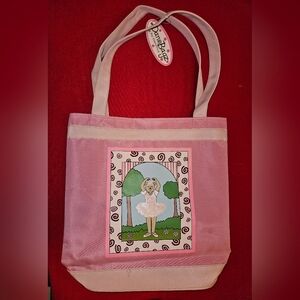 Ballerina Bear Dance Bag By Danshuz B908 NWT 11.5 X 11.5 X 3.5"